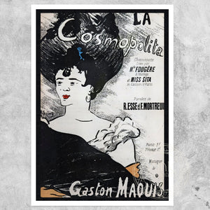 Henri - Gabriel Ibels "La Cosmopolita" (c.1894) Vintage Sheet Music Cover - Mabon Gallery