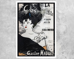 Henri - Gabriel Ibels "La Cosmopolita" (c.1894) Vintage Sheet Music Cover - Mabon Gallery
