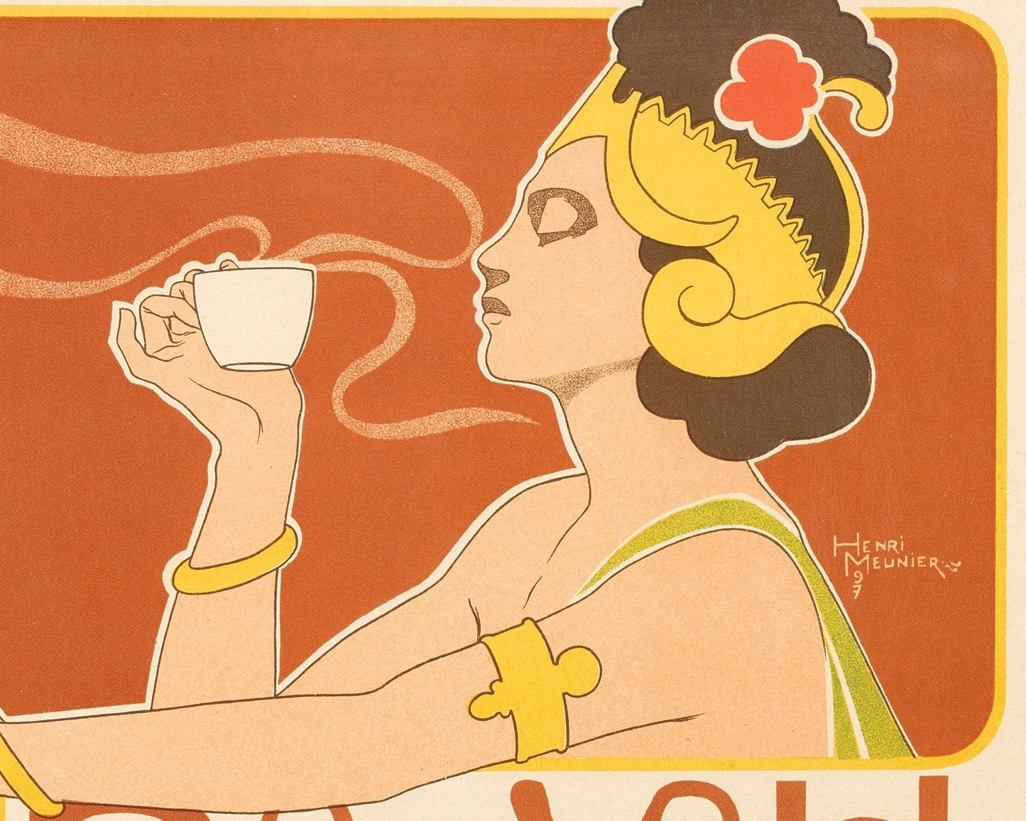 Henri Georges J. I. Meunier "Cafe Rajah" (c.1897) - Mabon Gallery