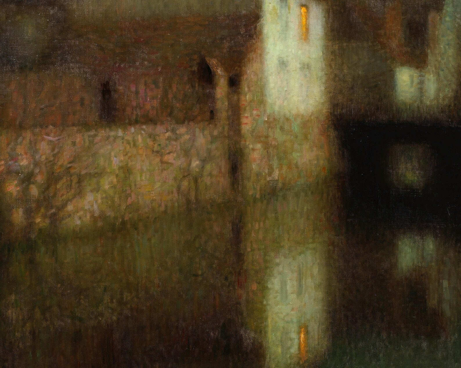 Henri Le Sidaner "Le Canal au Clair de Lune, Gisors" (c.1901) - Mabon Gallery