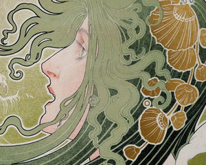 Henri Privat Livemont "La Vague / The Wave" (c.1897) - Mabon Gallery