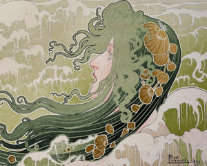 Henri Privat Livemont "La Vague / The Wave" (c.1897) - Mabon Gallery