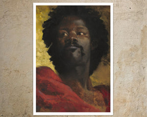 Henri Regnault "A Chief of Abyssinia" (c.1870) - Mabon Gallery