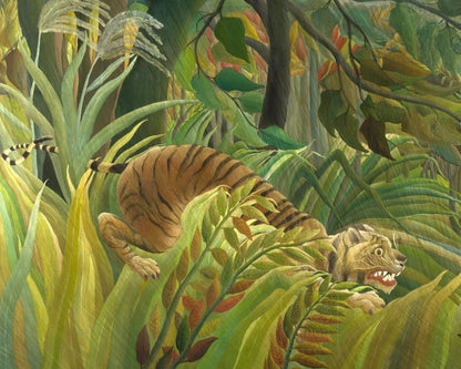 Henri Rousseau “Tiger in a Tropical Storm (Surprised!)” (c.1891) - Mabon Gallery