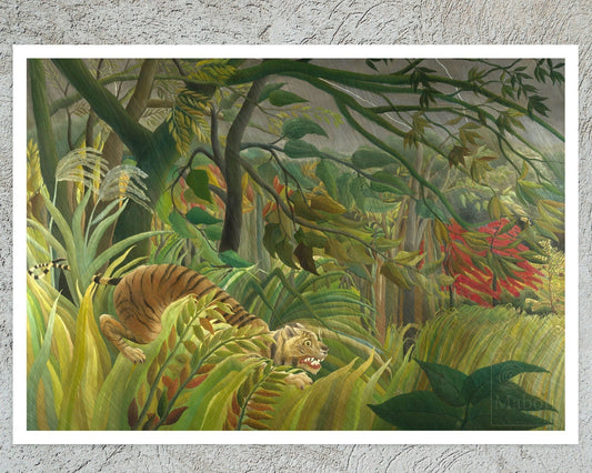 Henri Rousseau “Tiger in a Tropical Storm (Surprised!)” (c.1891) - Mabon Gallery