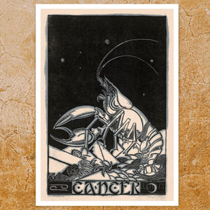Henri van der Stok "Zodiac Sign: Cancer" (c.1928) Astrological Star Constellation Birth Sign - Mabon Gallery