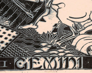 Henri van der Stok "Zodiac Sign: Gemini" (c.1928) Astrological Star Constellation Birth Sign - Mabon Gallery