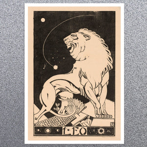 Henri van der Stok "Zodiac Sign: Leo" (c.1928) Astrological Star Constellation Birth Sign - Mabon Gallery
