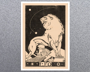 Henri van der Stok "Zodiac Sign: Leo" (c.1928) Astrological Star Constellation Birth Sign - Mabon Gallery