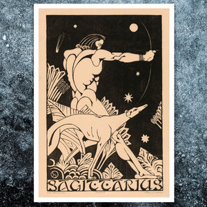 Henri van der Stok "Zodiac Sign: Sagittarius" (c.1928) Astrological Star Constellation Birth Sign - Mabon Gallery