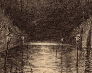 Henrique Alvim Corrêa "The War of The Worlds: Martian Machine over the Thames"(1906) H.G Wells - Mabon Gallery