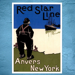Henry Cassiers "Red Star Line" (c.1898) - Mabon Gallery
