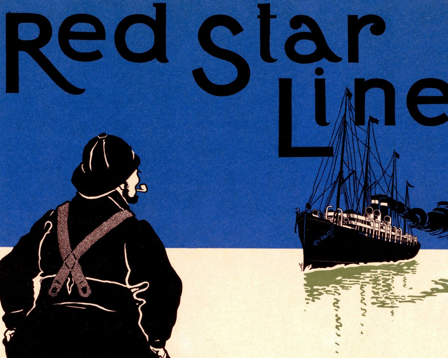 Henry Cassiers "Red Star Line" (c.1898) - Mabon Gallery