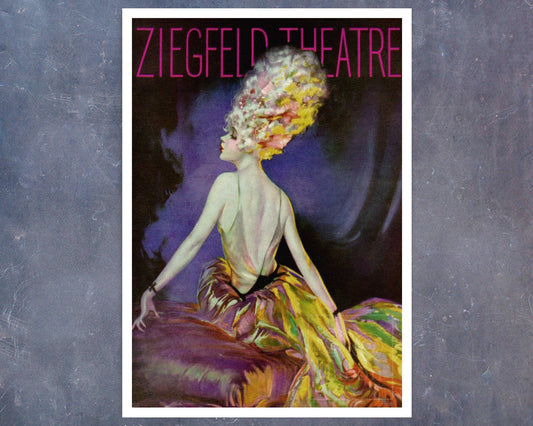 Henry Clive "Ziegfeld Theatre" (c.1927) Vintage Advertising Poster - Mabon Gallery