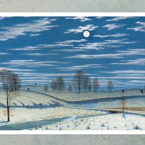 Henry Farrer “Winter Scene in Moonlight” (c.1869) - Mabon Gallery