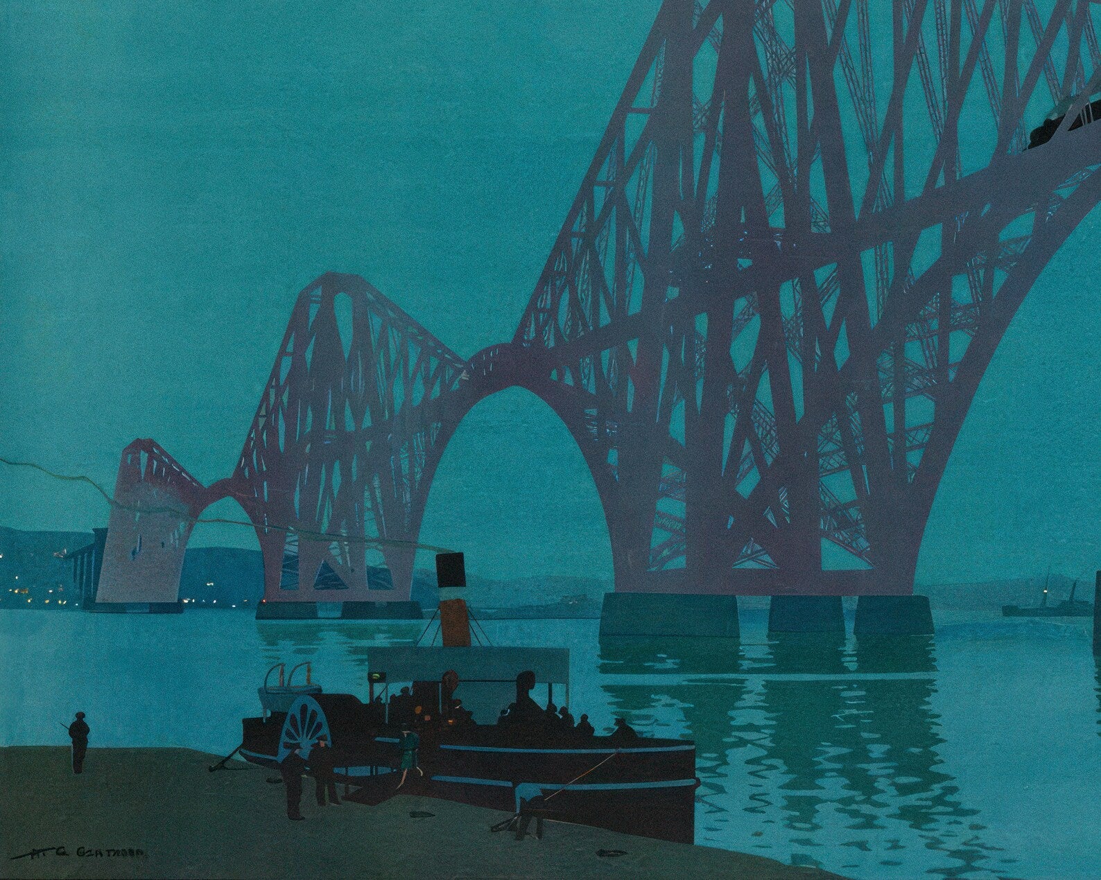 Henry George Gawthorn "The Forth Bridge" (c.1928) - Mabon Gallery