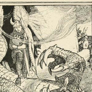 Henry Justice Ford "The Death of Beowulf" (c.1899) - Mabon Gallery