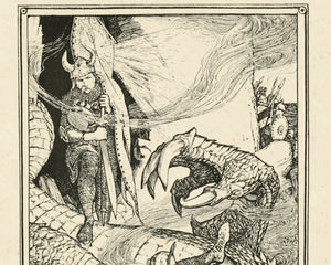 Henry Justice Ford "The Death of Beowulf" (c.1899) - Mabon Gallery