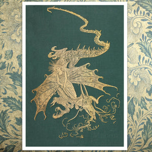 Henry Justice Ford "The Green Fairy Book - Book Cover" (c.1892) - Mabon Gallery