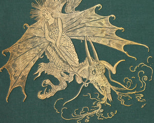 Henry Justice Ford "The Green Fairy Book - Book Cover" (c.1892) - Mabon Gallery