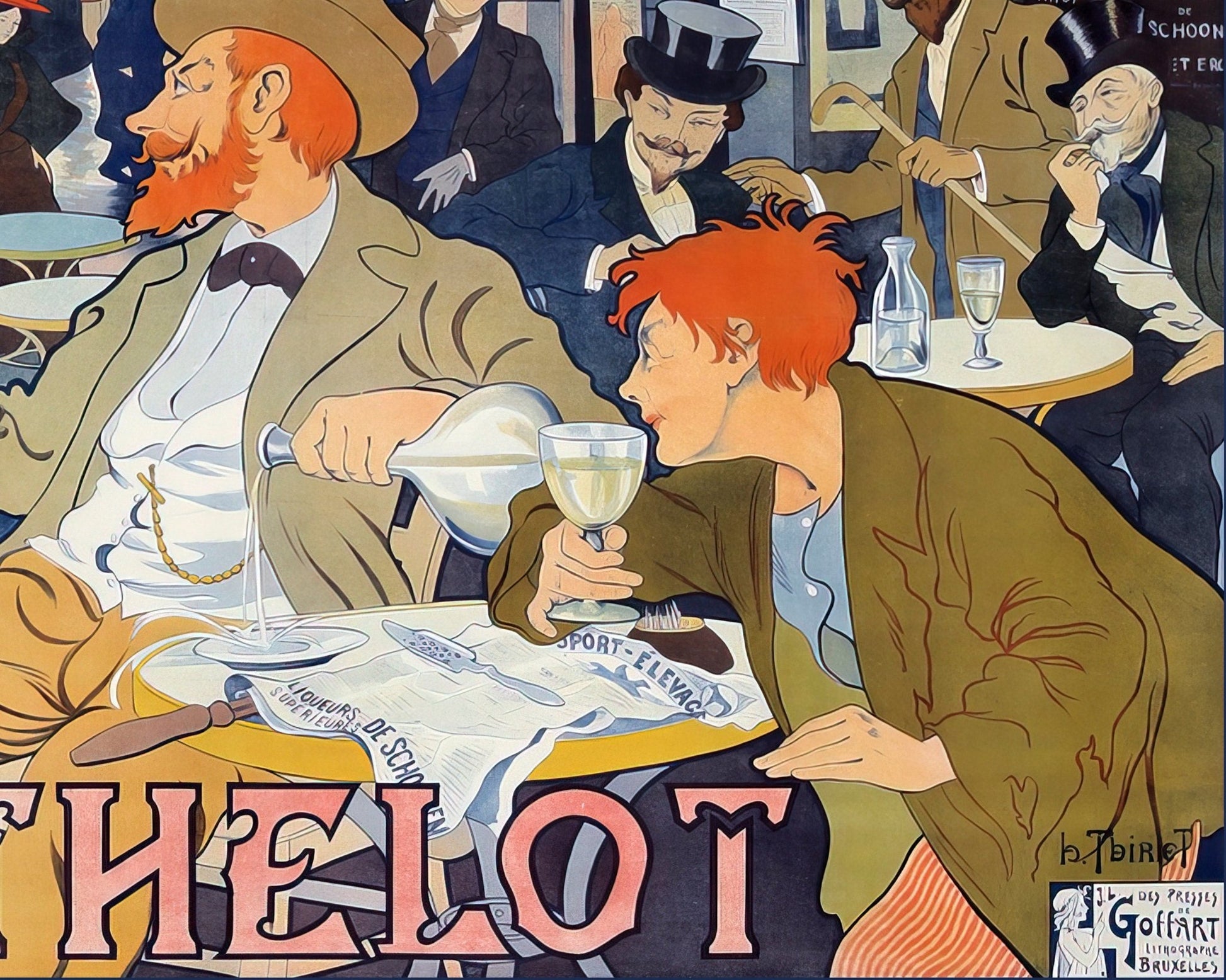 Henry Thiriet "Absinthe Berthelot" (c.1898) - Mabon Gallery