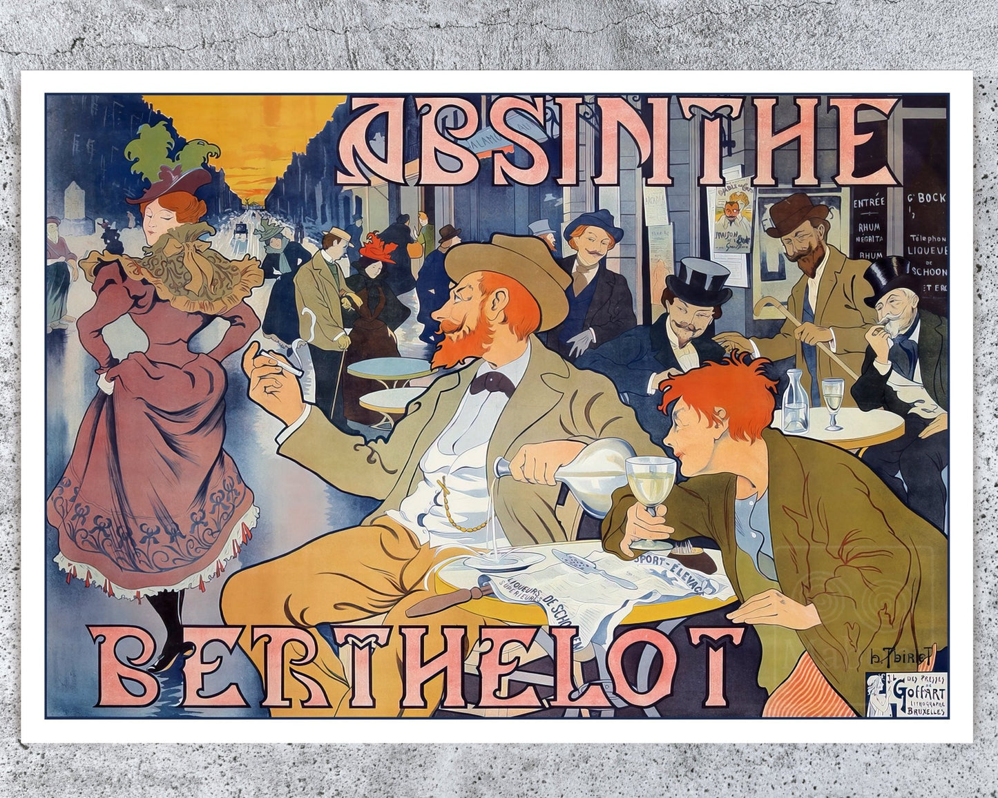 Henry Thiriet "Absinthe Berthelot" (c.1898) - Mabon Gallery