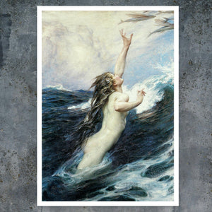Herbert James Draper "Flying Fish" (c.1910) - Mabon Gallery