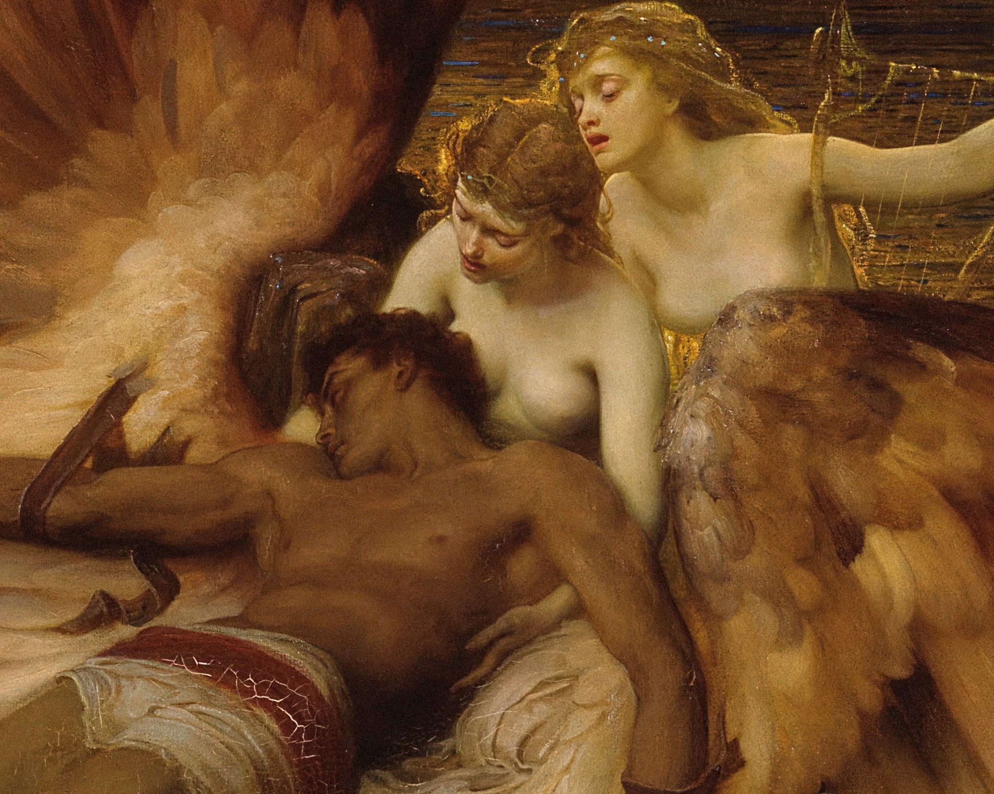 Herbert James Draper "The Lament for Icarus" (c.1898) - Mabon Gallery