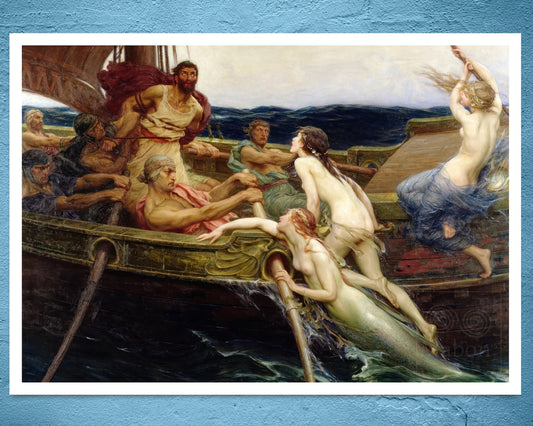 Herbert James Draper “Ulysses and the Sirens” (c.1909) - Mabon Gallery