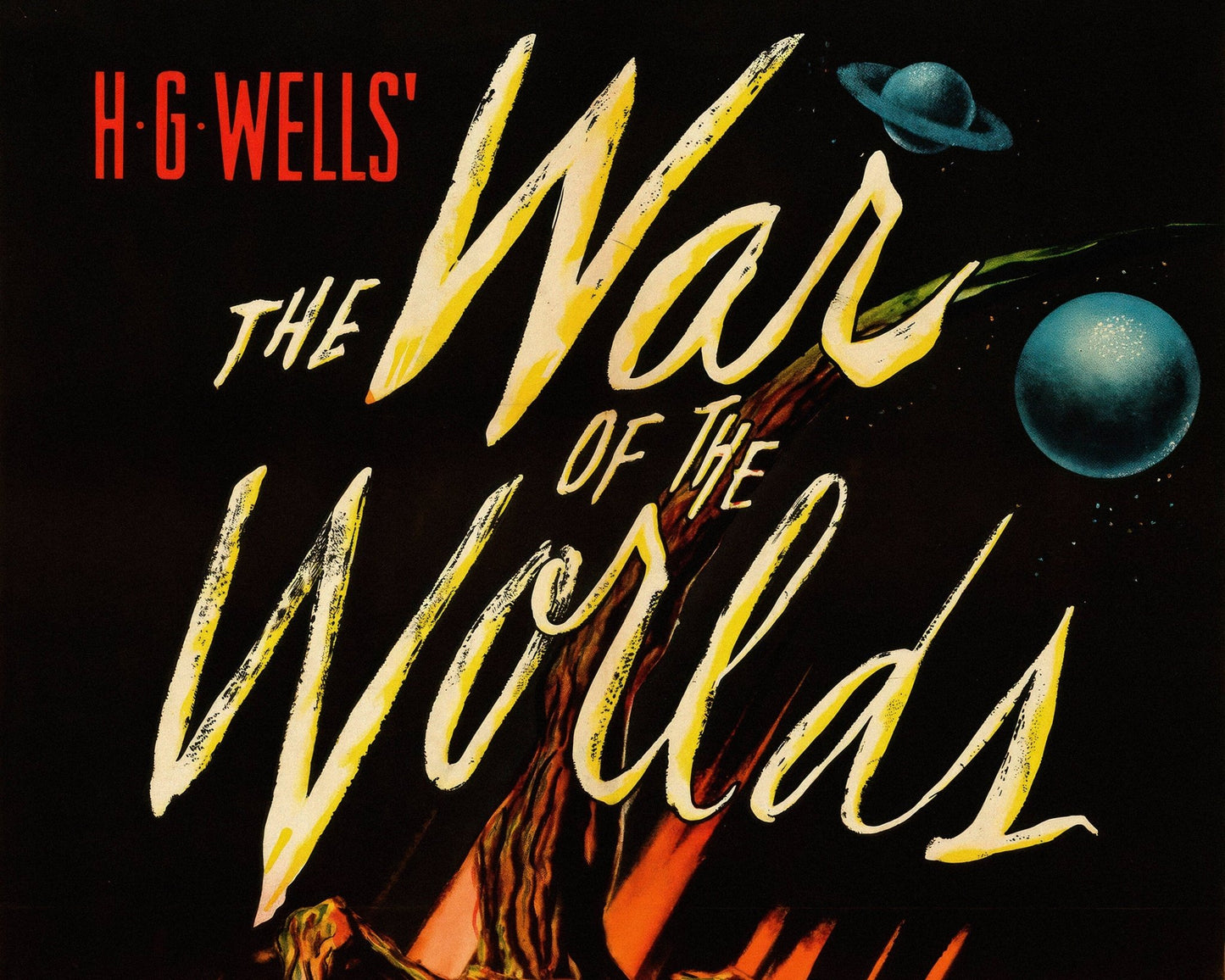 H.G Wells "The War of The Worlds" (1953) - Mabon Gallery