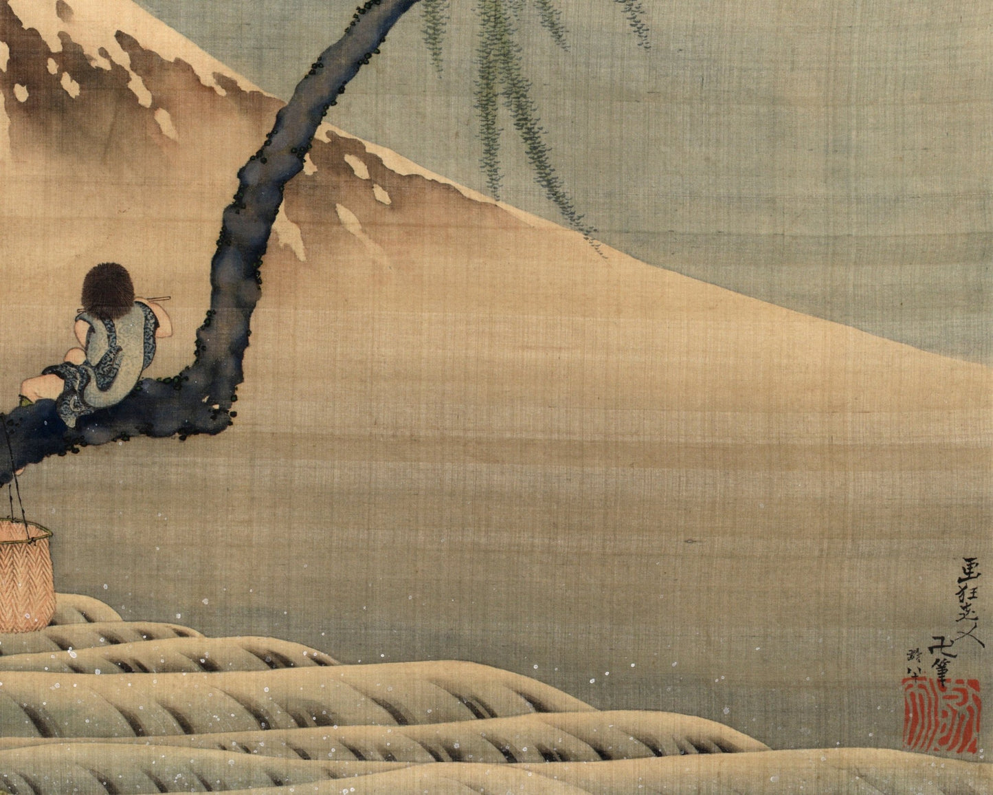 Hokusai "Boy Viewing Mount Fuji" (c.1829 - 1831) - Mabon Gallery