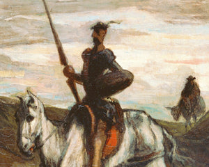 Honoré Daumier "Don Quixote in the Mountains" (c.1850) - Mabon Gallery