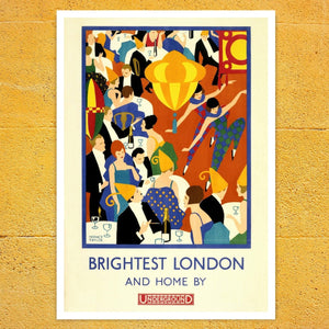 Horace Taylor "Brightest London, and Home by Underground" (c.1924) - Mabon Gallery