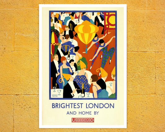 Horace Taylor "Brightest London, and Home by Underground" (c.1924) - Mabon Gallery