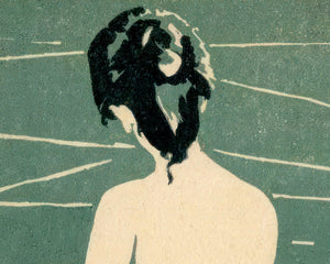 Ichijō Narumi "At the Hot Spring" (c.1906) Vintage Japanese Postcard - Mabon Gallery