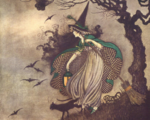 Ida Rentoul Outhwaite "The Little Witch" (c.1916) - Mabon Gallery