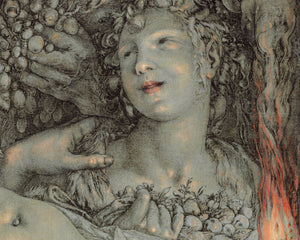 Hendrick Goltzius "Without Ceres and Bacchus, Venus Would Freeze" (c.1600-1603) - Mabon Gallery 