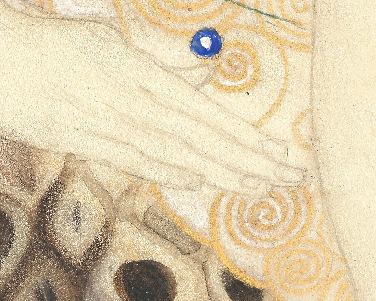 Gustav Klimt “Water Serpents I [Detail]” (c.1904-1907)