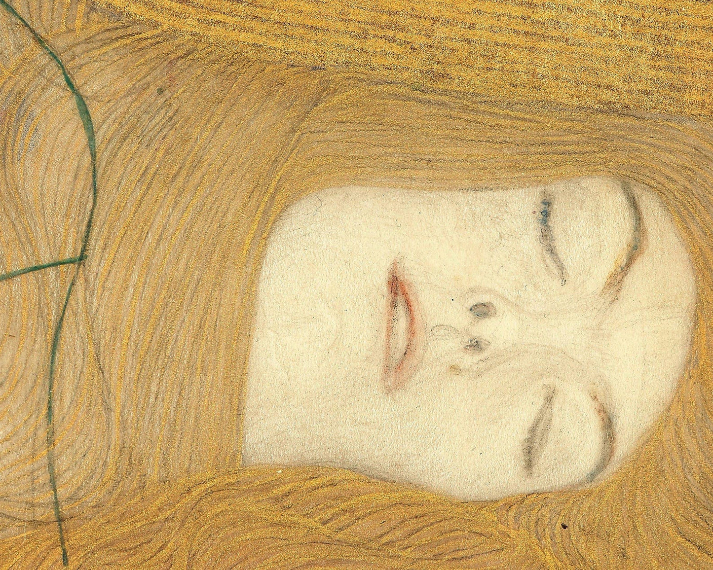 Gustav Klimt “Water Serpents I [Detail]” (c.1904-1907)