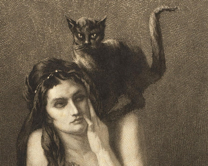 Auguste Danse "Woman With a Cat On Her Shoulder" (c.1875)