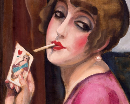 Gerda Wegener "Solitaire - The Queen of Hearts" (c.1928)