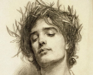 Herbert James Draper "Figure with Laurel Wreath" (c.1898)