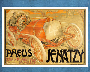 Georges Gaudy "Pneus Jenatzy" (c.1906)