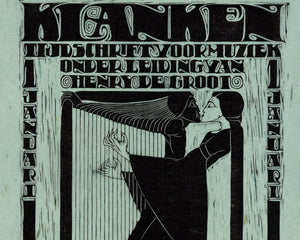 Chris Lebeau "Klanken" (c.1923) Vintage Dutch Music Magazine Cover