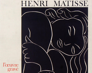 Exhibition Poster "Matisse: L'oeuvre Gravé, Bibliotheque Nationale, Paris" (c.1970)