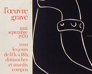 Exhibition Poster "Matisse: L'oeuvre Gravé, Bibliotheque Nationale, Paris" (c.1970)