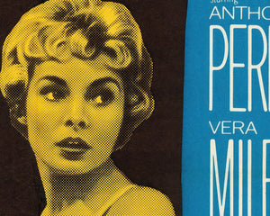 Vintage Movie Poster "Psycho" (1960) Alfred Hitchcock