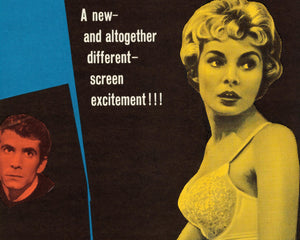 Vintage Movie Poster "Psycho" (1960) Alfred Hitchcock