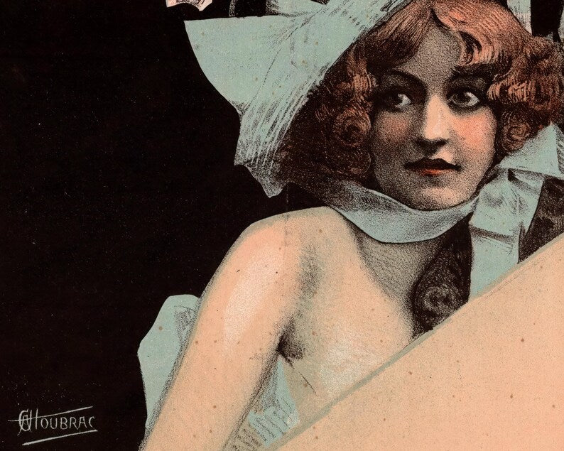 Alfred Choubrac "Folies-Bergère, Les Sisters Barrison" (c.1890)