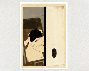 Onchi Koshiro "Before the Mirror" (c.1928)